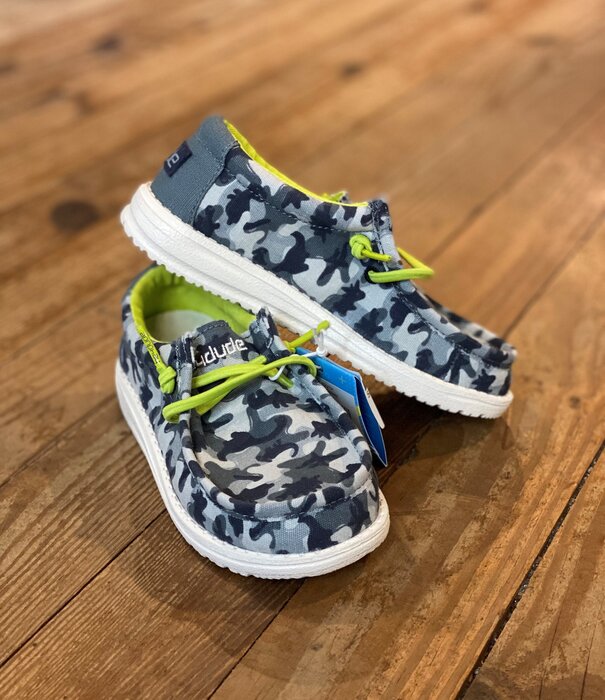 Hey Dude Wally Youth Blue Camodino