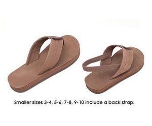 dark brown rainbow sandals