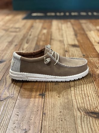 hey dude recycled leather travertine