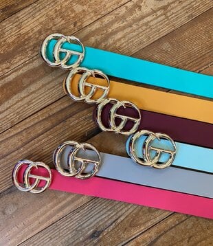 Colored Fashion Belts 43" Length