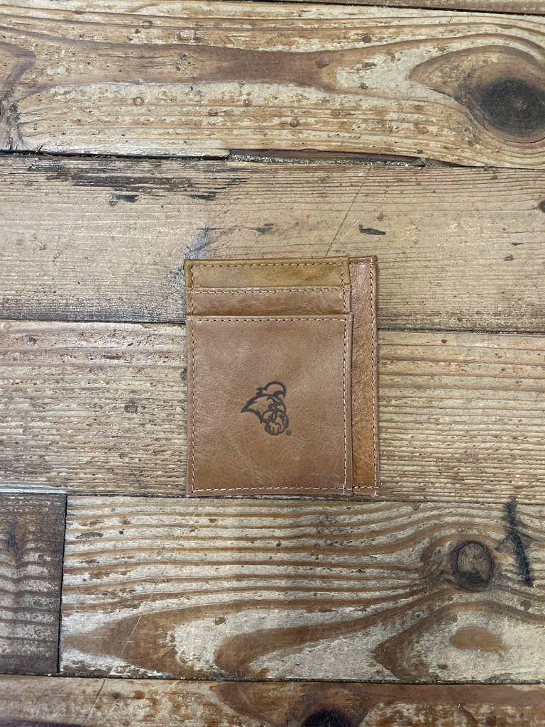 CCU Tan Slim Front Pocket Wallet