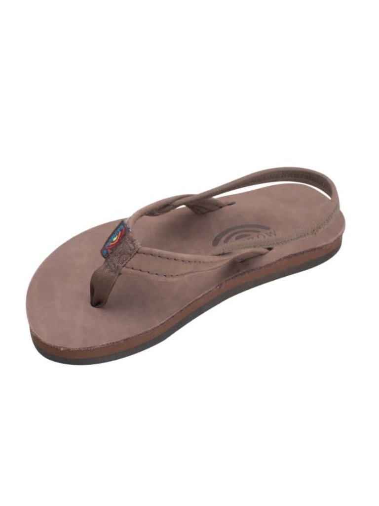 Rainbow Sandals Kids Narrow Leather Expresso