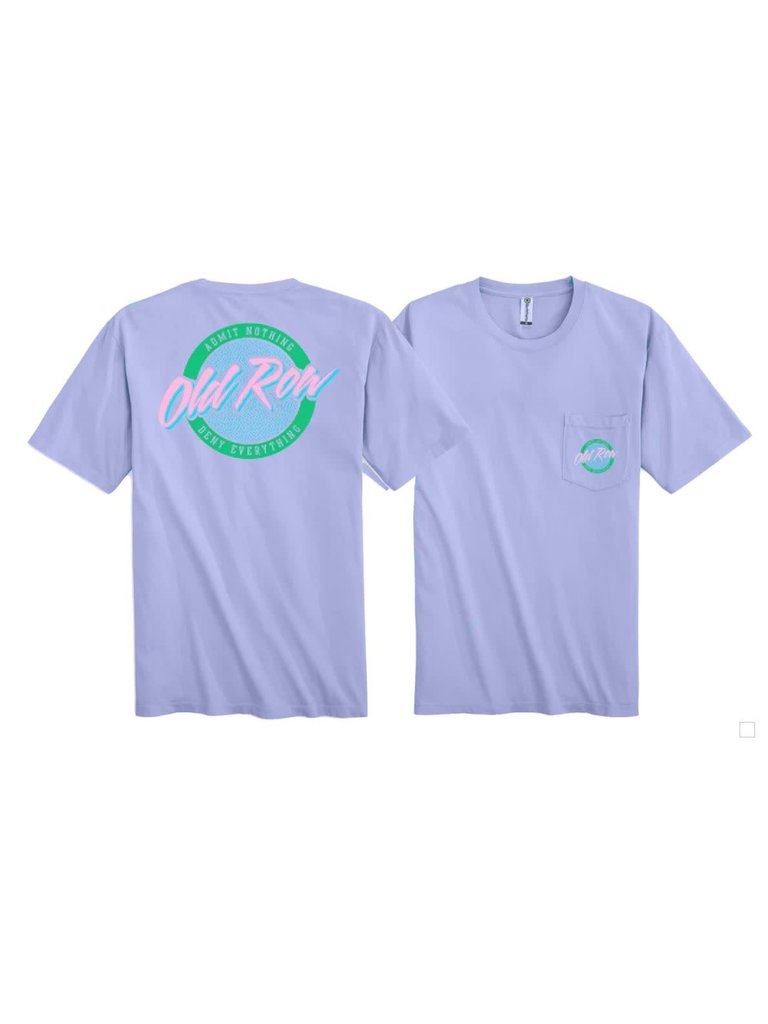 Old Row Circle Logo Lavender Pocket Tee