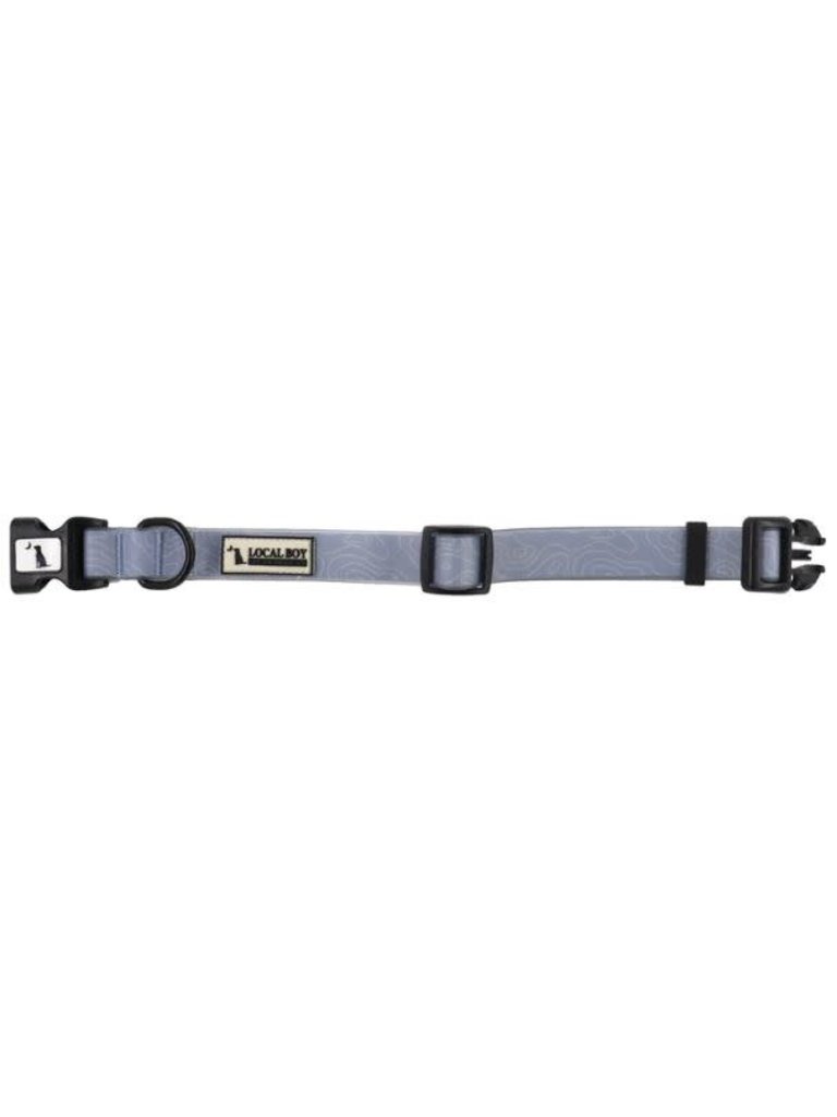 Local Boy Outfitters Dog Collar Slate Topo