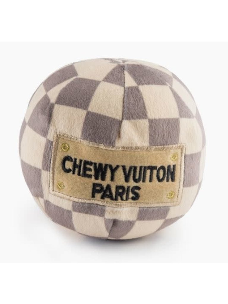 Haute Diggity Dog Checker Chewy Viuton Ball Small
