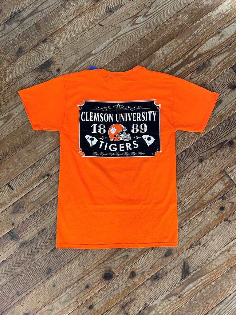 Clemson Retro Sign Orange