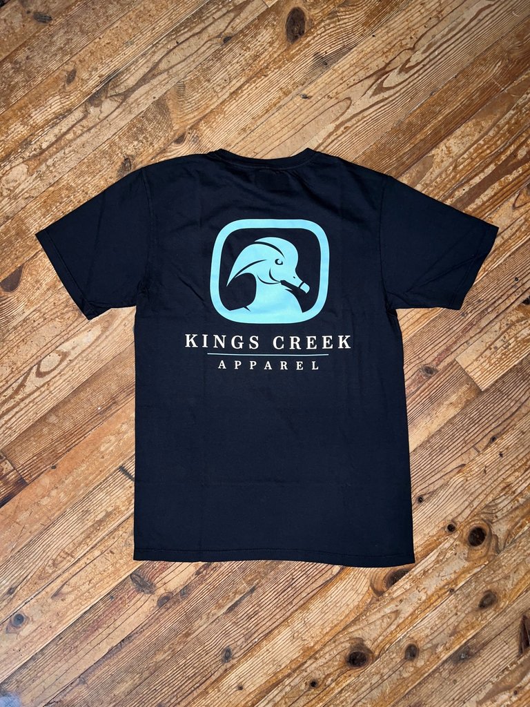 Kings Creek Apparel Kings Creek Black Blue Logo Tee