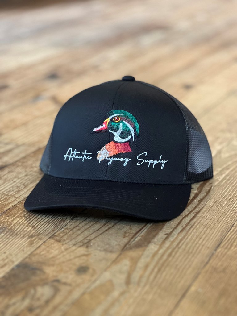 Atlantic Flyway Supply AFS Black Woodie Trucker Hat
