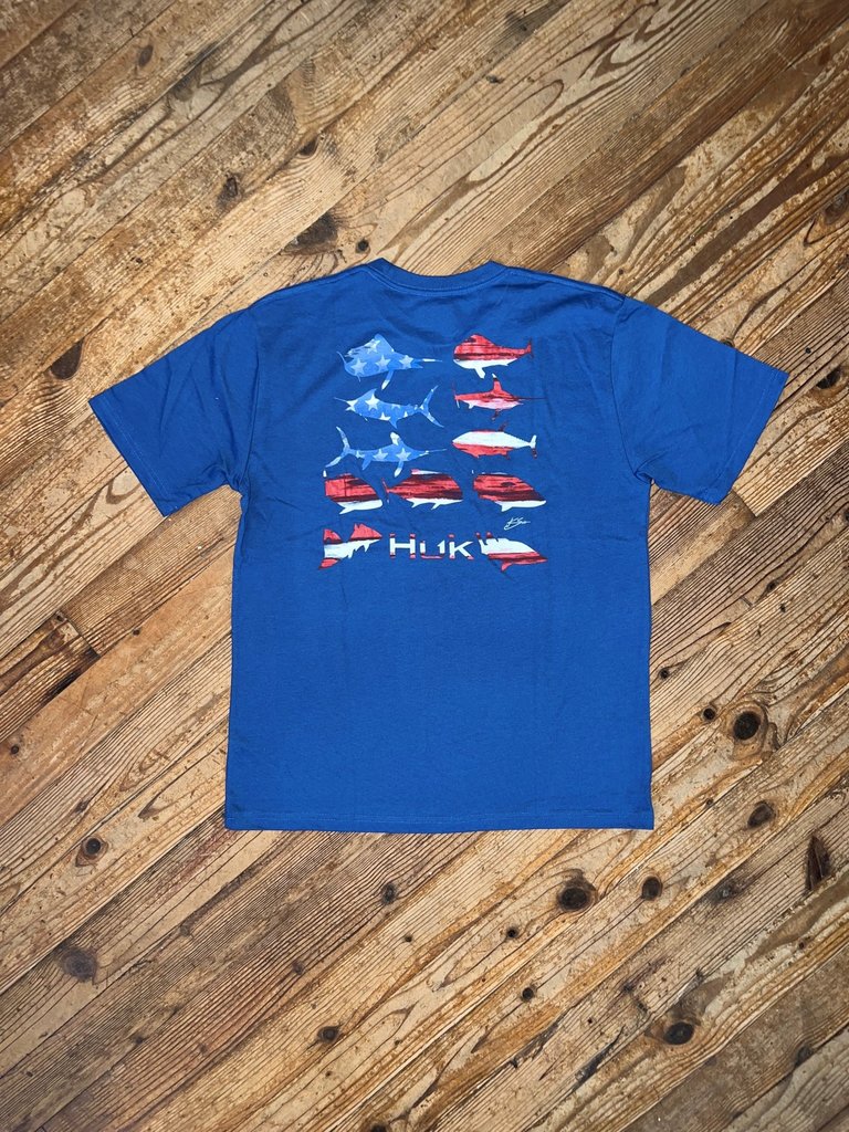 HUK KC Flag Fish Tee