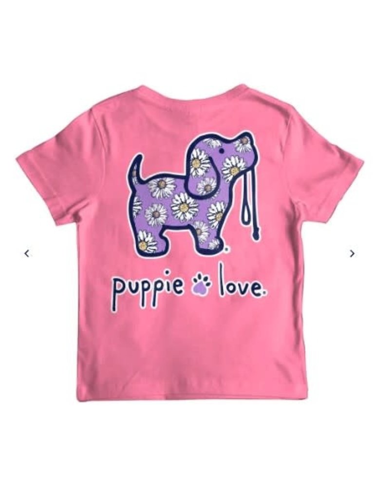 Puppie Love Youth Daisy Pup Tee Azalea