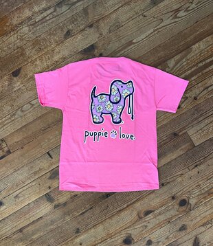 Youth Daisy Pup Tee Azalea