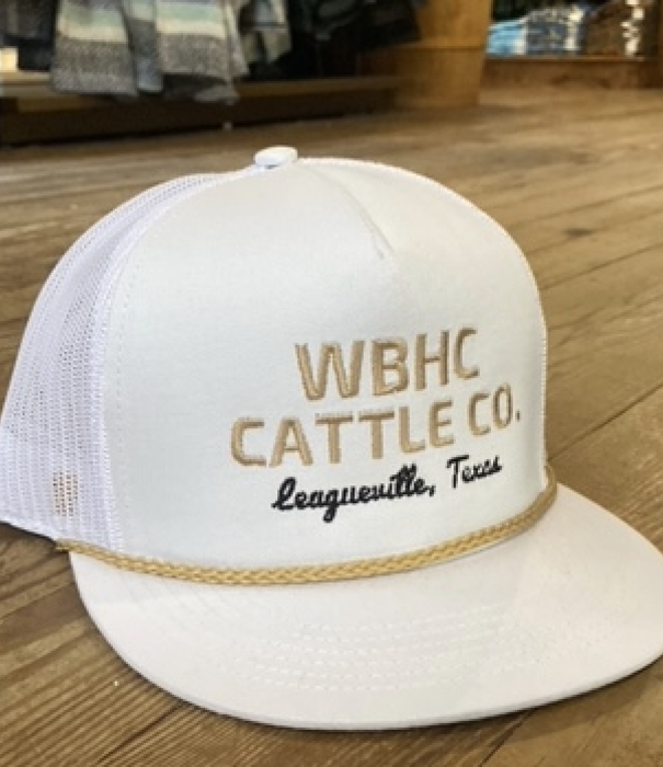 Whiskey Bent Hats WB White Gold Hat