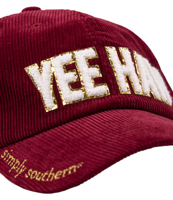 Simply Southern SS Women's Corduroy Hat Yeehaw