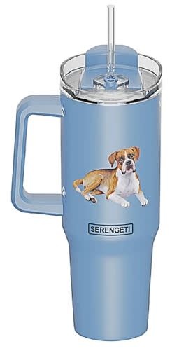 ES Pets Uncropped Boxer 40oz Tumbler