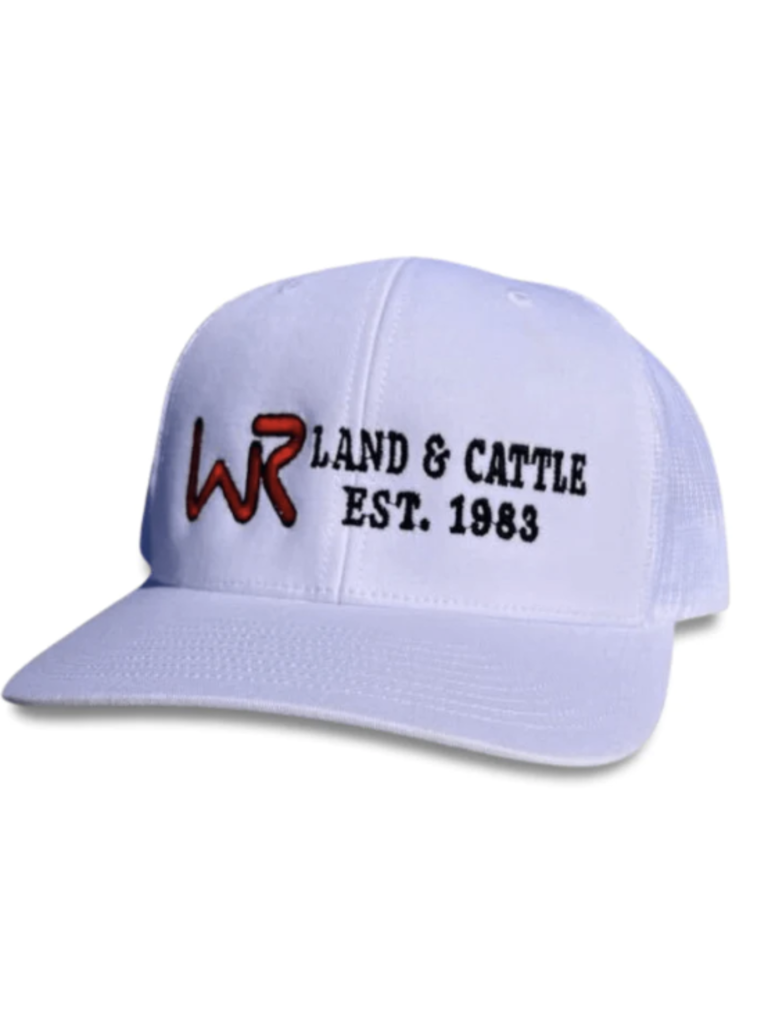 Whiskey Bent Hats WB Land & Cattle Hat White