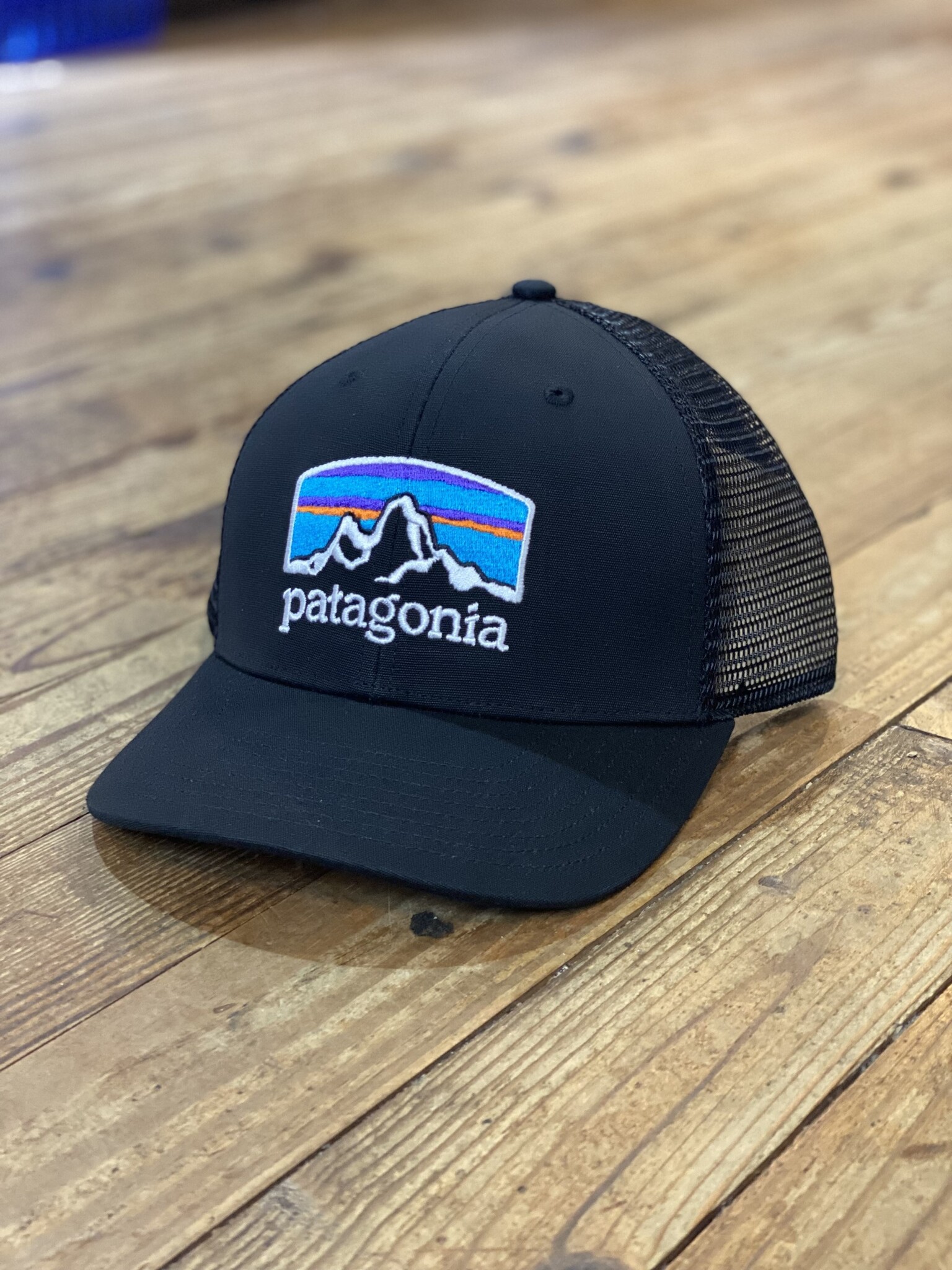 Patagonia Fitz Roy Horizons Trucker Hat Black - Papa's General Store