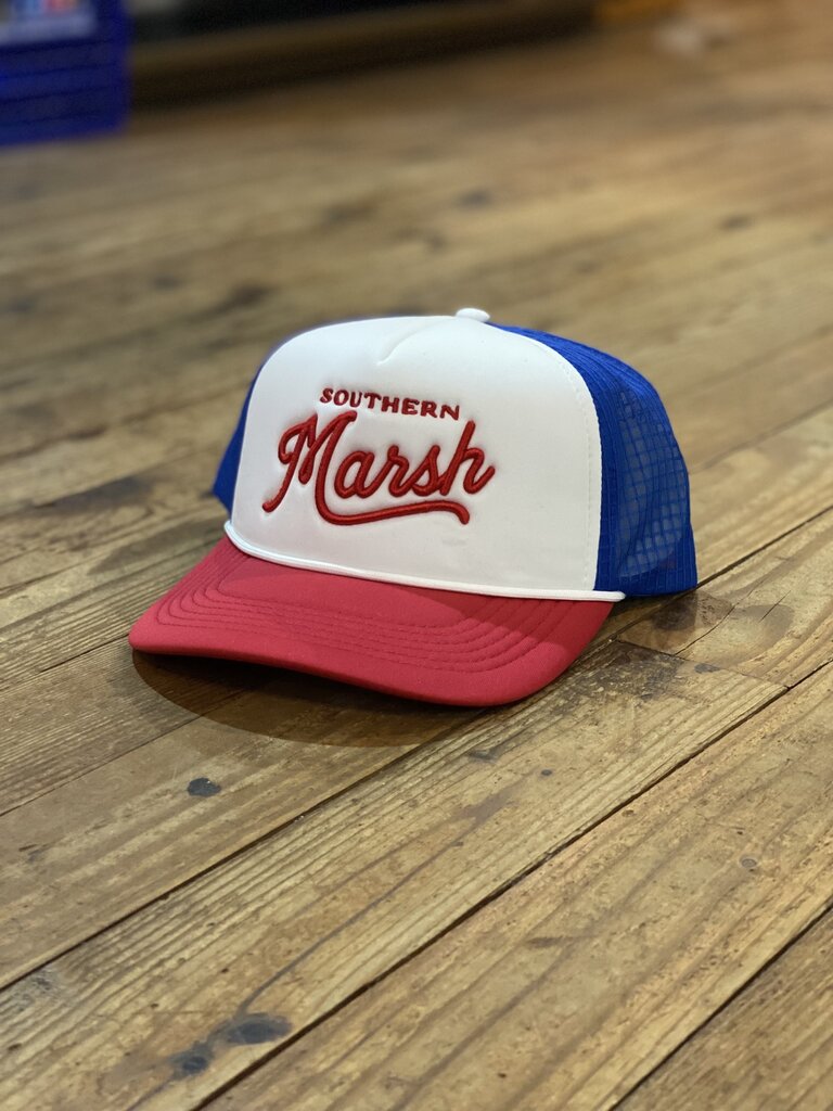 Southern Marsh Youth Summer Trucker Hat Red/White/Blue
