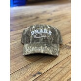 Drake Distressed 6 Panel Camo Hat