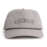 Duck Camp Trout Patch Perforated Hat Grey