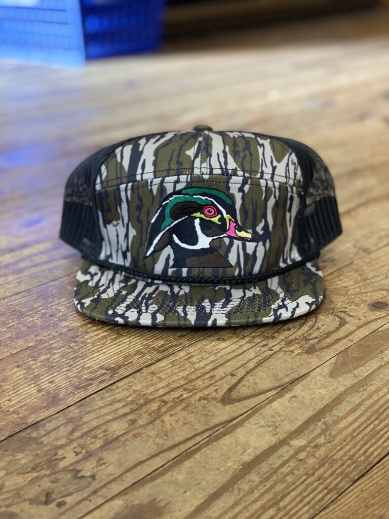 AIX Waterfowl AIX 7 Panel Wood Duck  Bottom Land Rope Hat