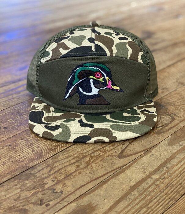 AIX Waterfowl AIX Wood Duck 7 Panel Mesh Back Rope Hat