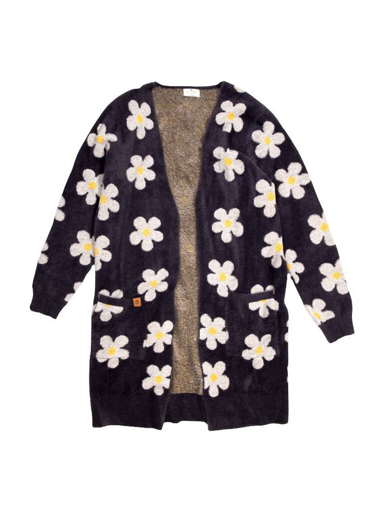 Simply Southern Simply Southern Fuzzy Cardigan Ash Daisy