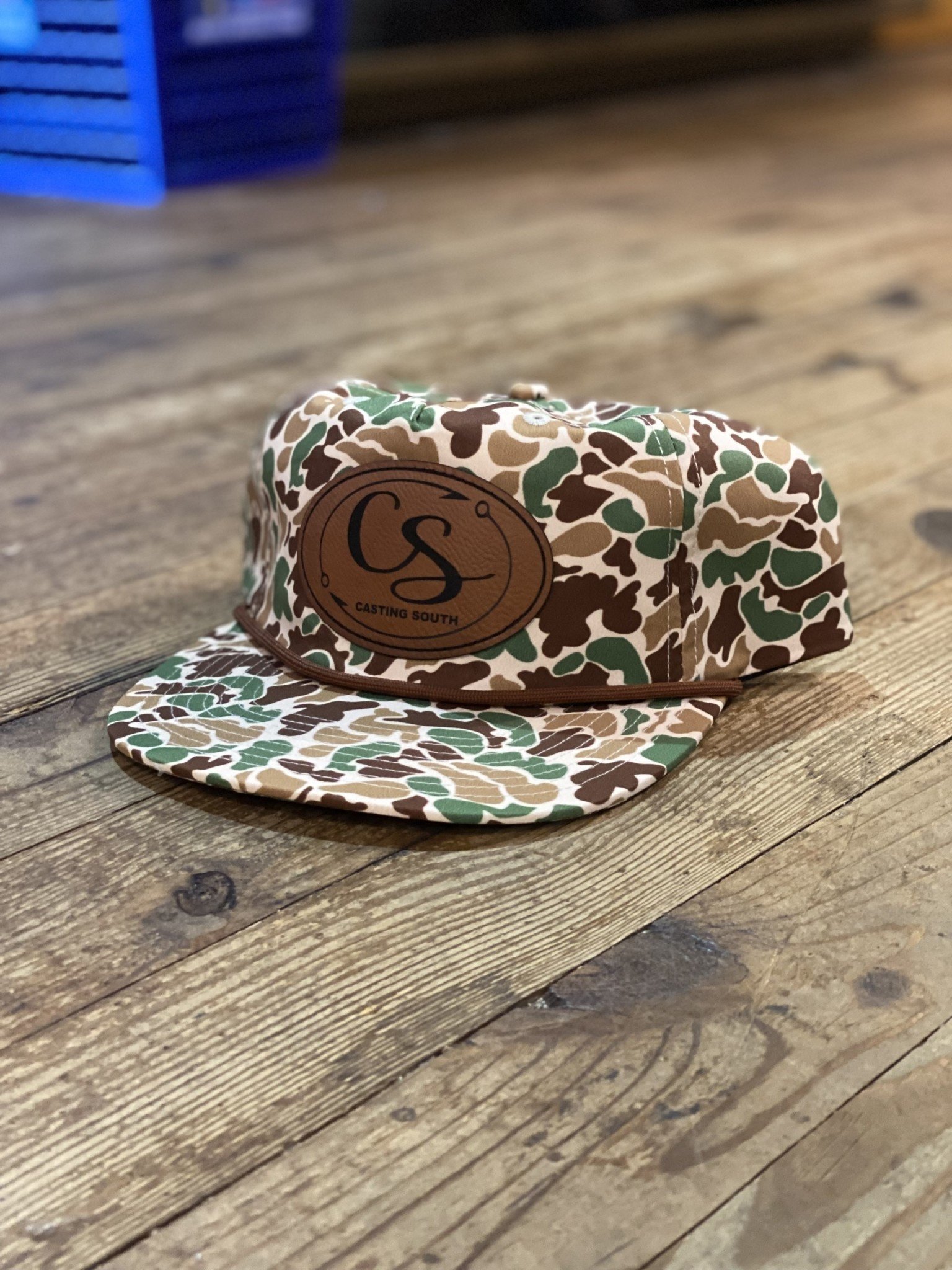 Casting South Rope Brown Green Camo Hat - Papa's General Store
