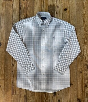 Odessa Performance Dress Shirt Navy/Sage