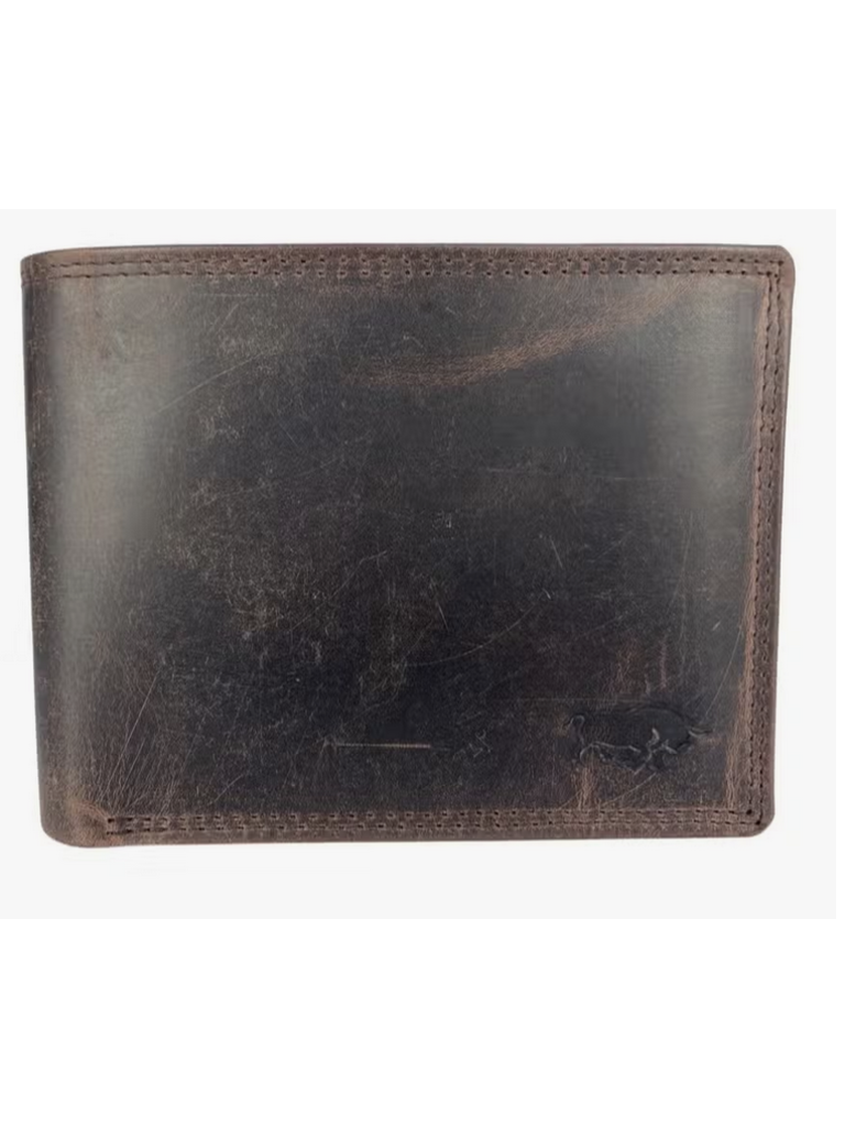 Arrigo Buffalo Leather Trifold Wallet with RFID