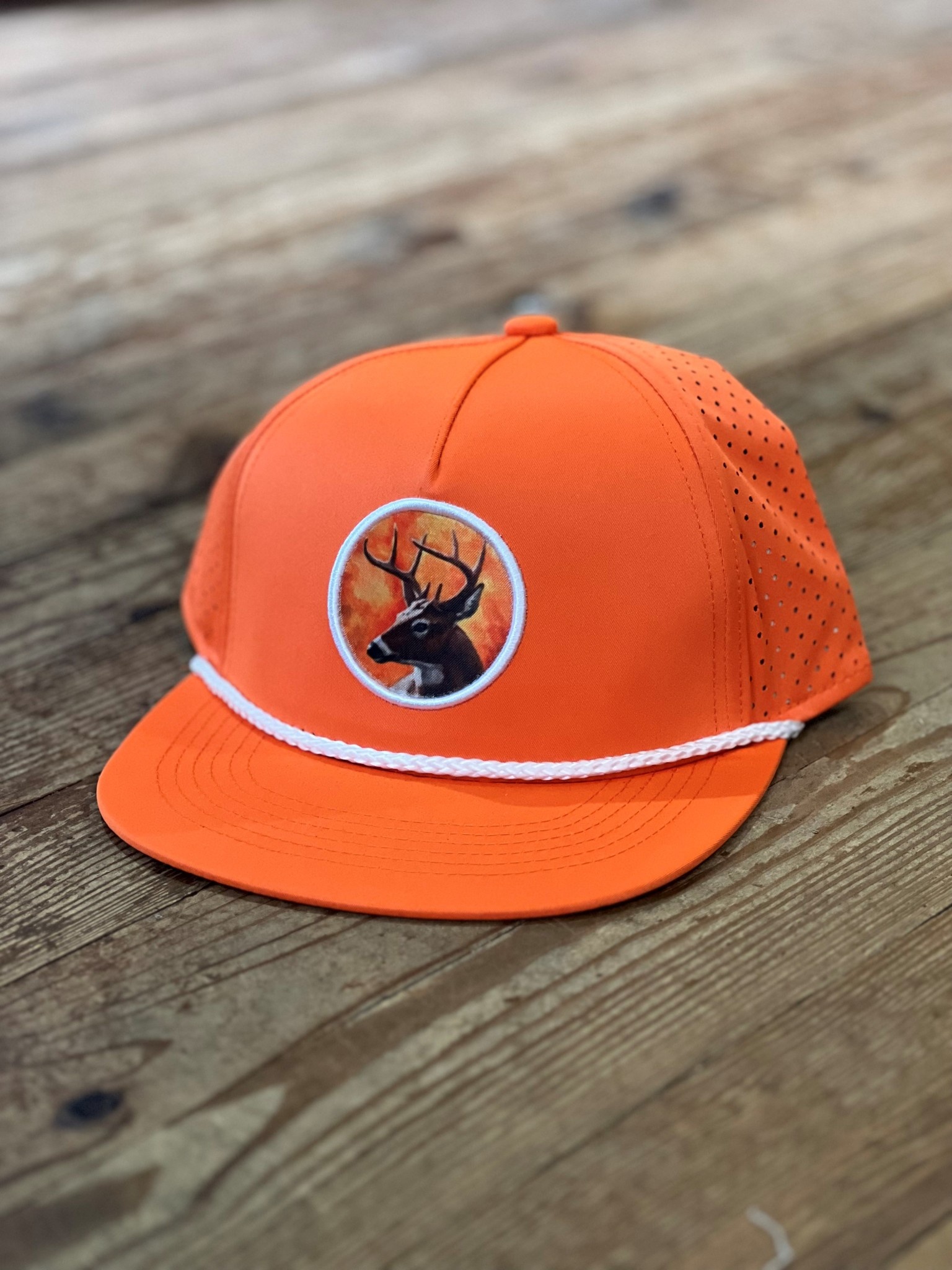 AIX Blazin' Orange Buck Rope Hat Papa's General Store