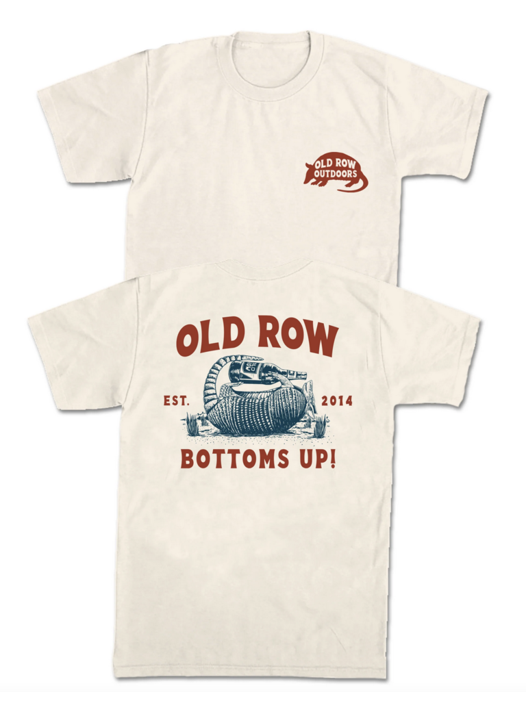Old Row Old Row Bottoms Up Armadillo Tee Ivory