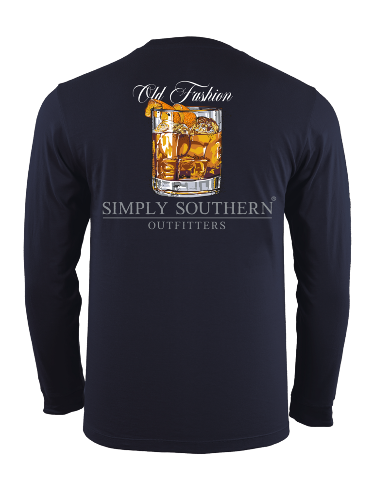 Simply Southern Men's Simply Southern Old Fashion L/S Tee Night Sky