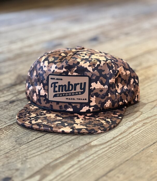 Embry Outdoors Brown Hex Camo Rope Retro Hat
