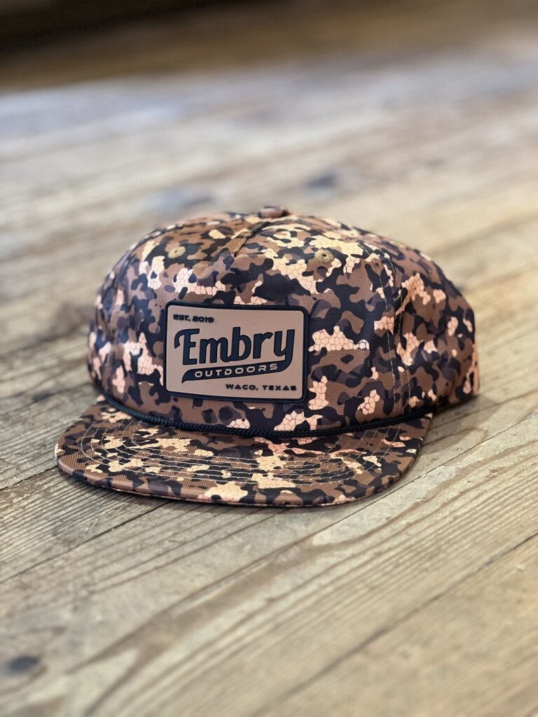 Embry Outdoors Brown Hex Camo Rope Retro Hat