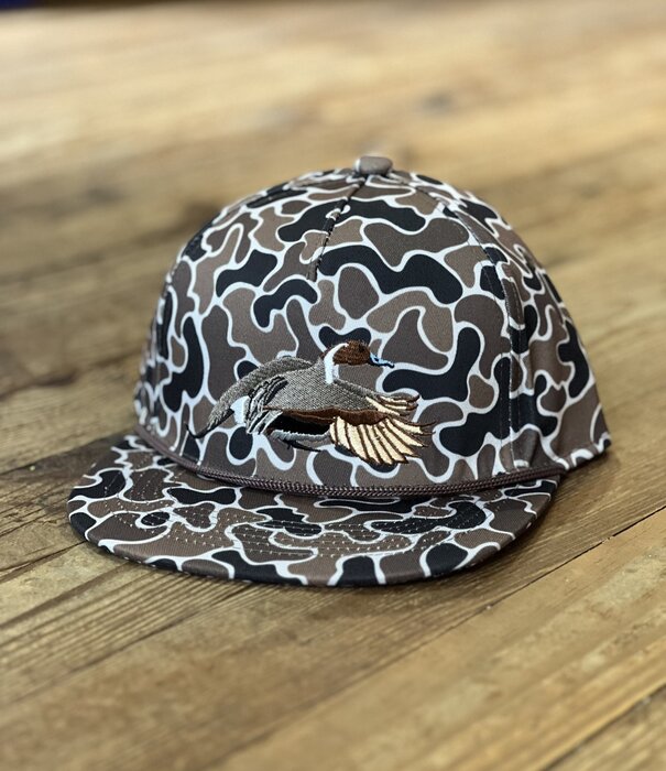 AIX Waterfowl AIX Pintail Brown Old School Full Rope Hat