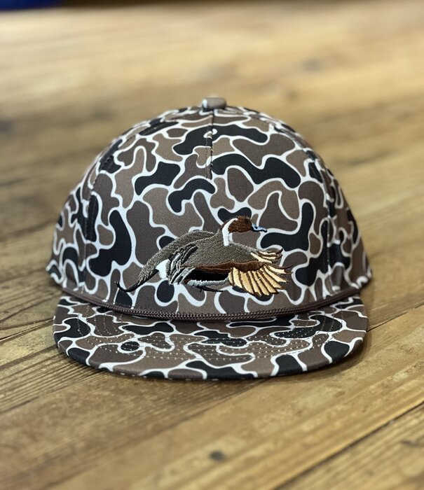 AIX Waterfowl AIX Pintail Brown Old School Full Rope Hat
