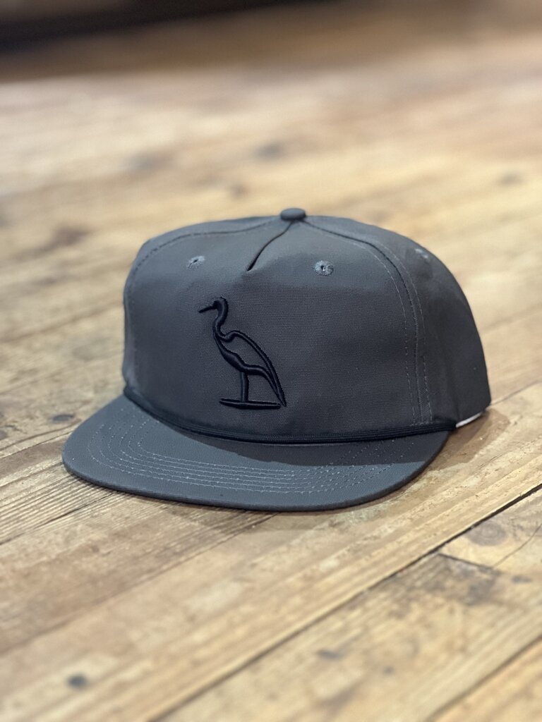 Dirty Marsh DM Heron Embroidered Gunmetal Rope Hat