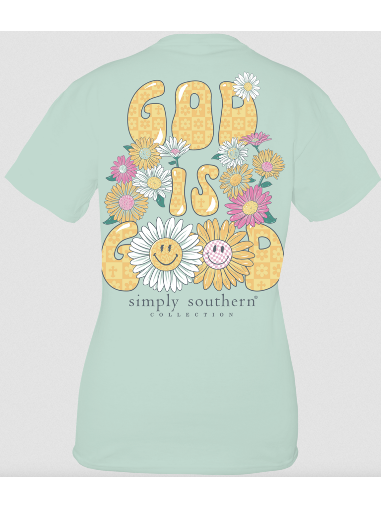 Simply Southern Simply Southern God is Good Tee Chinchilla