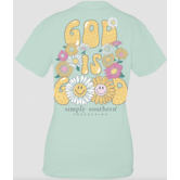 Simply Southern Youth God is Good Tee Chinchilla