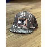Show Me That Basshole Green Leaf Camo Hat