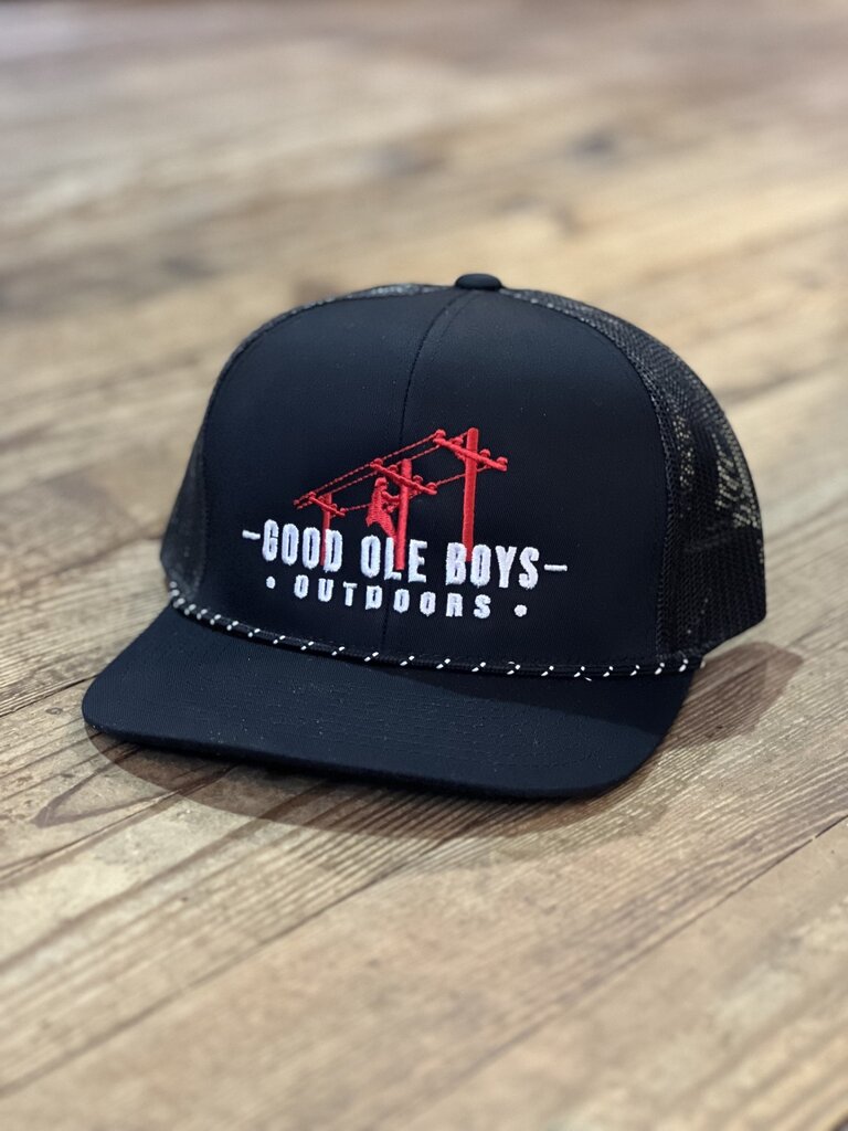 Good Ole Boys Good Ole Boys Lineman Black Rope Hat