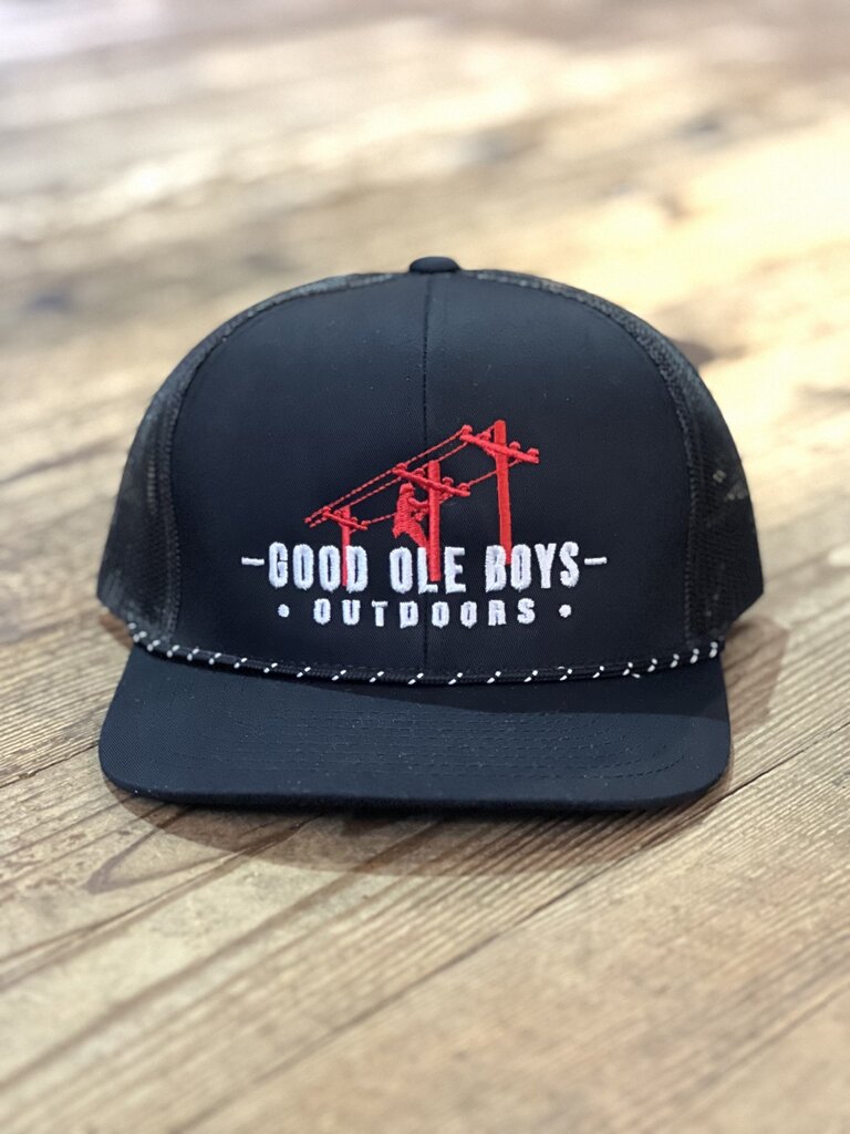 Good Ole Boys Good Ole Boys Lineman Black Rope Hat