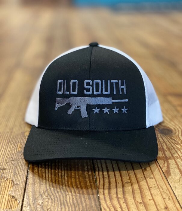 Old South Old South AR 15 Trucker Hat Black White