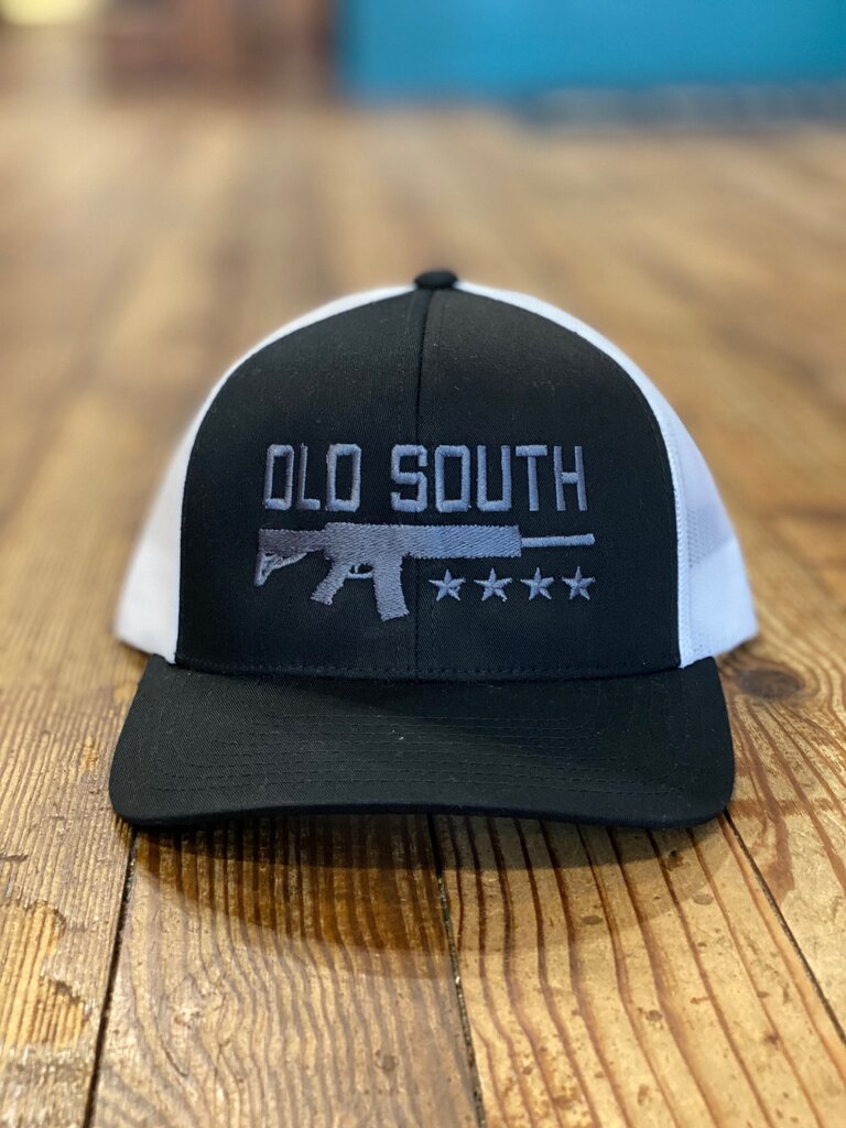 Old South Old South AR 15 Trucker Hat Black White