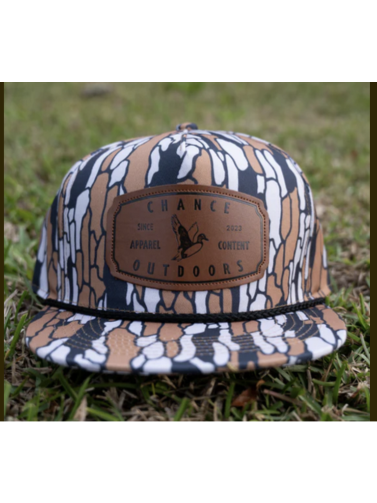 Chance Outdoors CO Logo Leather Patch Cypress Camo Hat