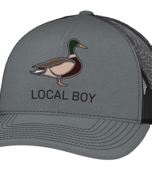 Local Boy Standing Duck Grey Hat