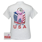 USA Piggy Tee Ash