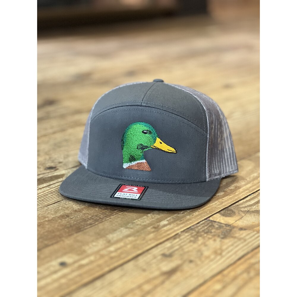 Combat Waterfowl 7 Panel Mallard Hat Charcoal Hat Papa's General Store