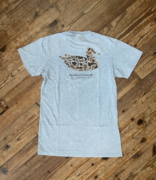 Southern Marsh Grand Cay Duck Originals Camo Tee Burnt Sage