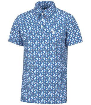 Local Boy Blue Old Fashioned Polo